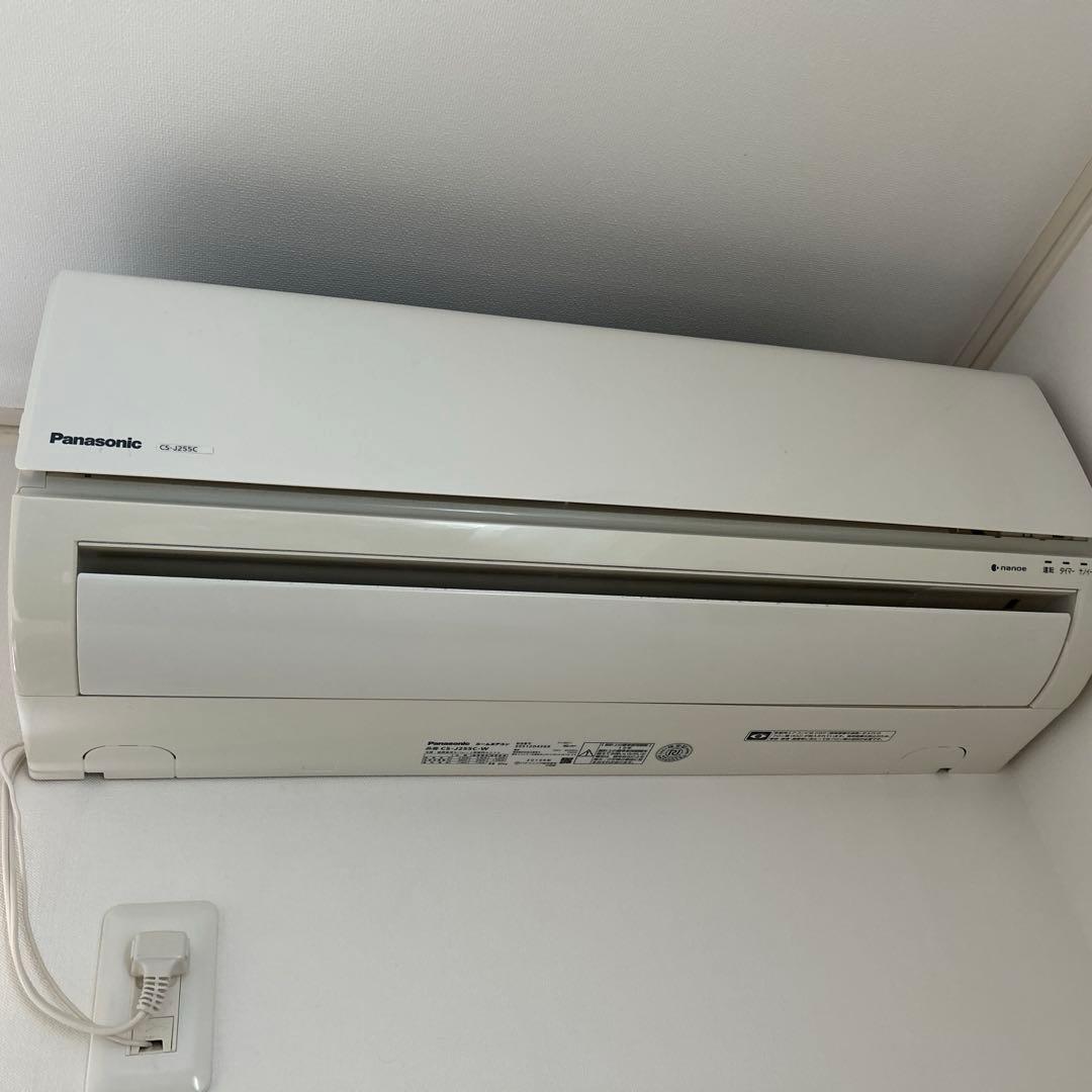 ルームエアコン・室外機　パナソニック2015年製（CS-J255C-W）