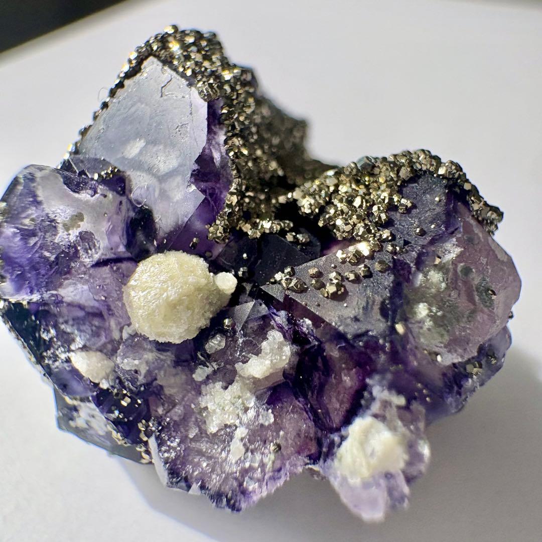 522 中国 内モンゴル産 レアタイプ フローライト&パイライト