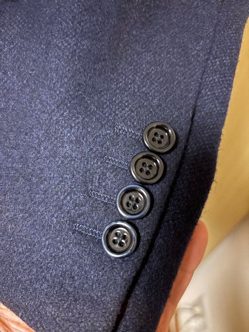 LARDINI ネイビー チェスターコート サイズ46