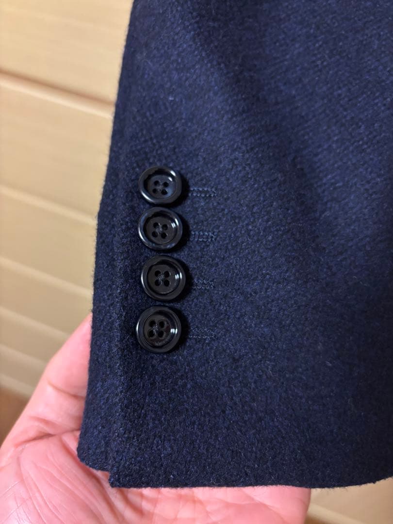 LARDINI ネイビー チェスターコート サイズ46