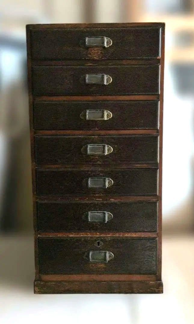 7段小タンス　棚　チェスト　アンティーク　レトロ