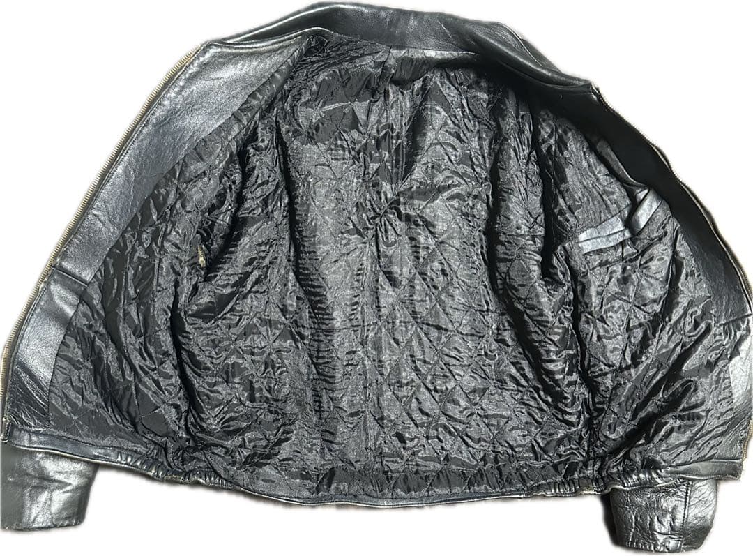 セール！1960s フランス軍 2wayパイロットレザー ジャケット フライト