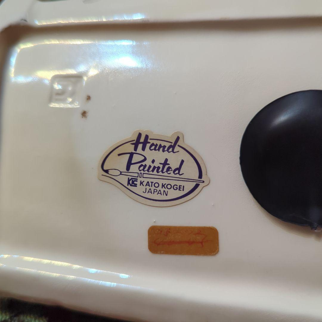 加藤工芸・おじいさんとおばあさんの陶器貯金箱置物・加藤工芸・年代物・当時物