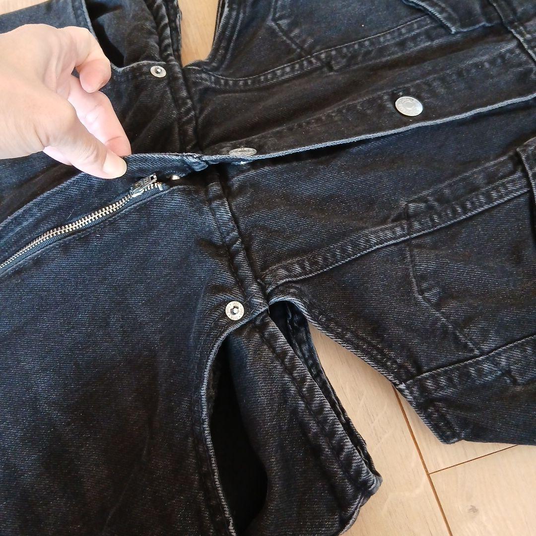 ZARA ダークブルー オールインワン