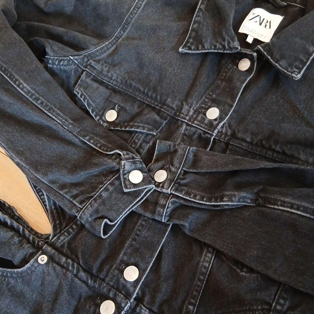 ZARA ダークブルー オールインワン