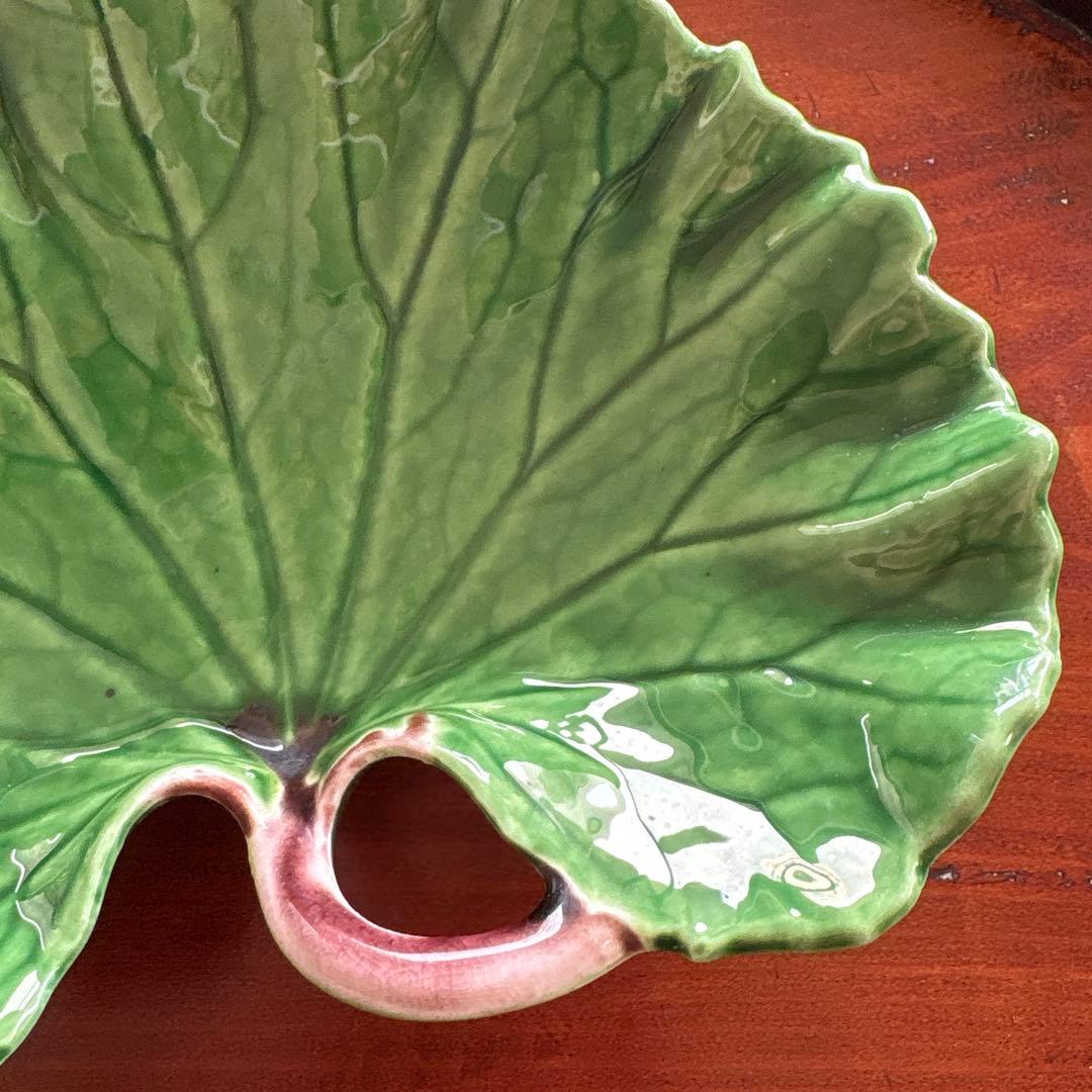 有田焼　福泉窯　皿　2客　ツワ型　ツワブキ　つわぶき　高級有田　18㎝