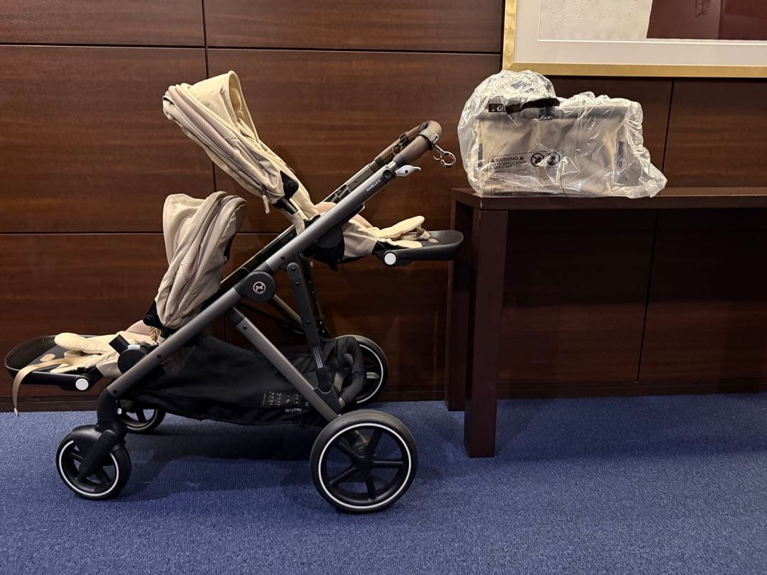 ★港区&お引き渡し可能★cybex ガゼルS レインカバー&カップホルダー付き