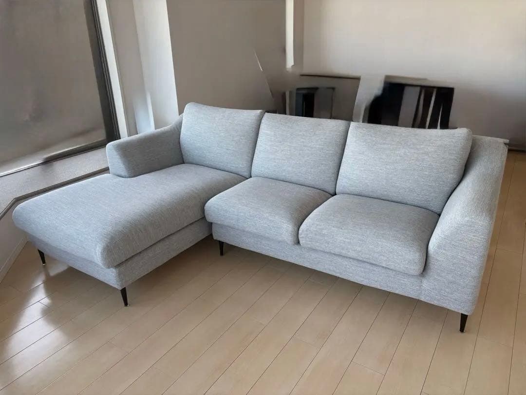 ニトリ　カウチソファ　グレー