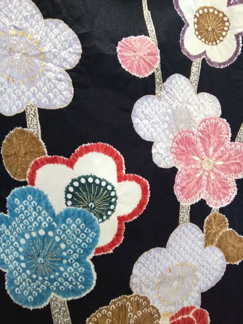 振袖フルセット、正絹絞り、落款、成人式、重ね襟、帯揚げ帯締め、西陣袋帯、襦袢