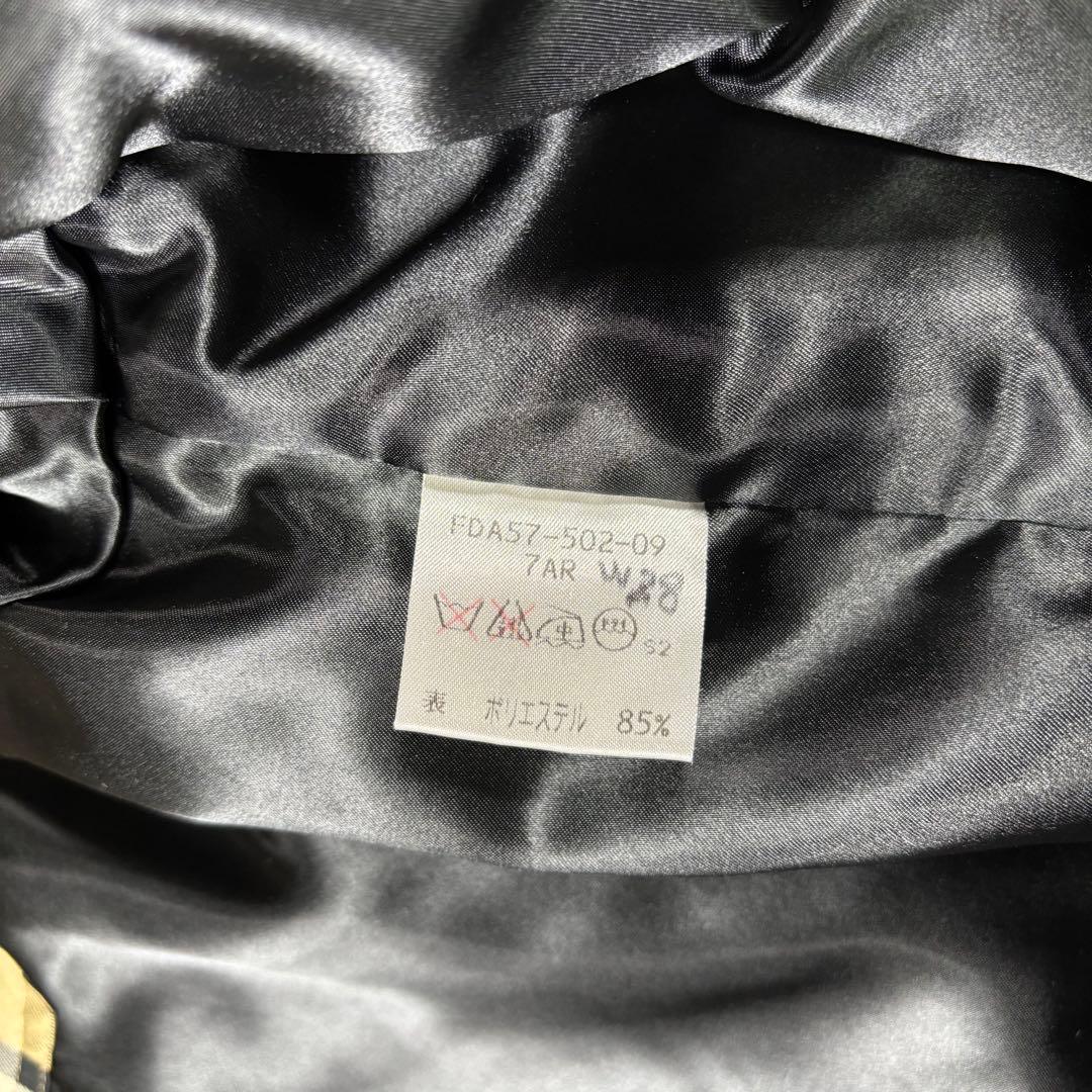 バーバリーズ 金タグ ロングコート 黒 中綿 刺繍ロゴ 総柄Bロゴ ノバチェック