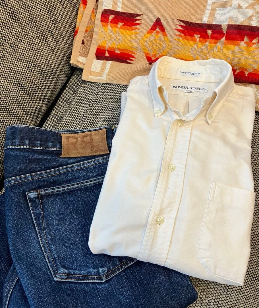 【名品】インディヴィジュアライズド　ボタンダウン　シャツ　MADE IN USA