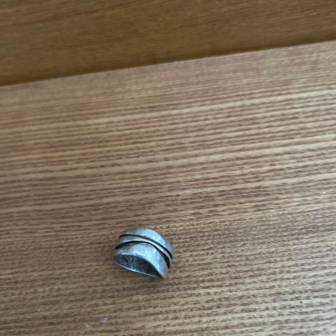 ハンドメイド シルバー 3連風リング