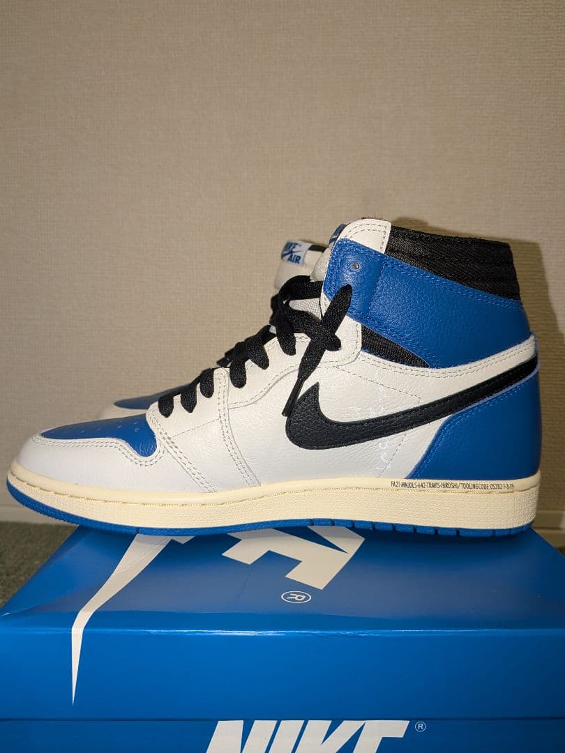 Travis × Fragment × AJ1 \"Military Blue\"