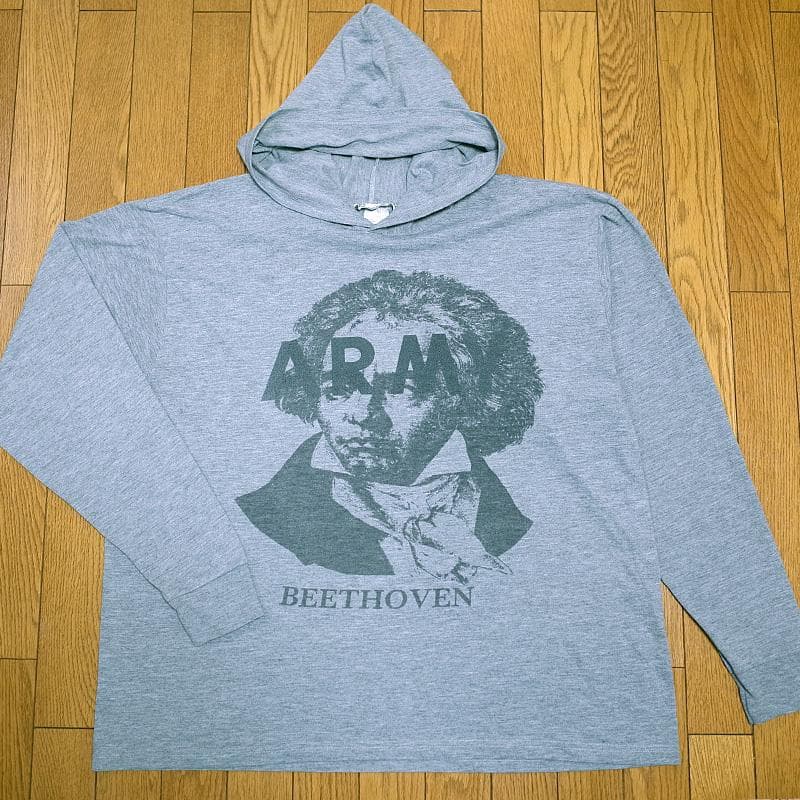 ベートーヴェン フード付きロンT 長袖Tシャツ パーカー サニーサイドアップ