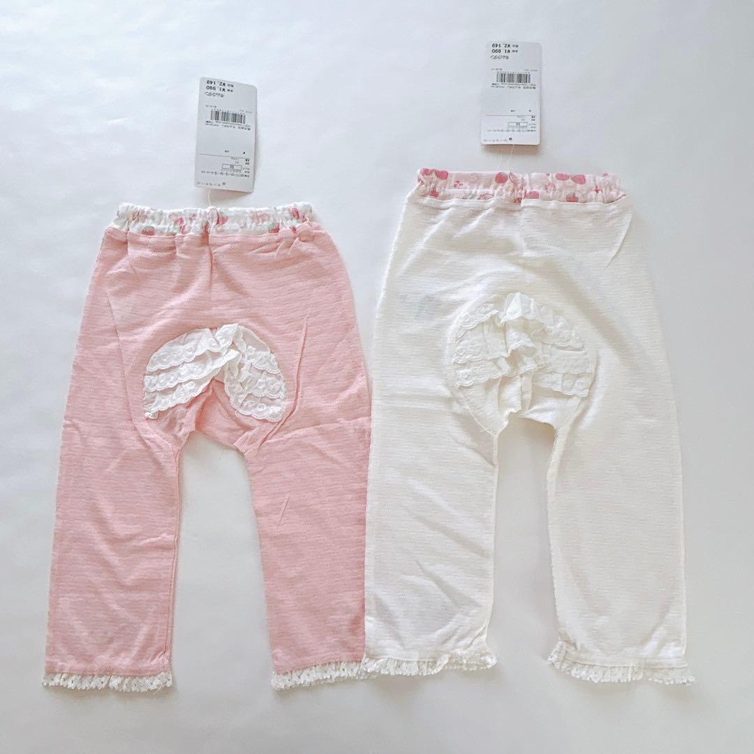 【クーラクール】いちごワンピースෆ‪カーディガンෆ‪レギンスෆ‪ロンT90cm