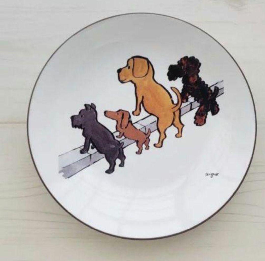 新品　レイモン サヴィニャック　17cm　プレート　清潔な街キャンペーン　平皿