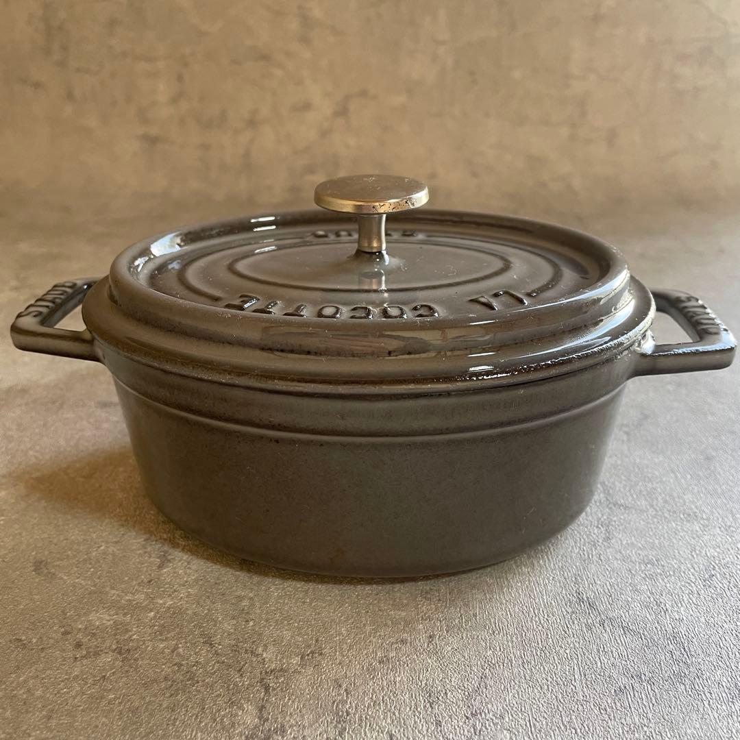 STAUB ストウブ ピコ ココット オーバル　15cm グレー