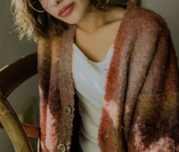 kj着 AMBERGLEAMソフトライトカーディガンcootieアンバーグリーム