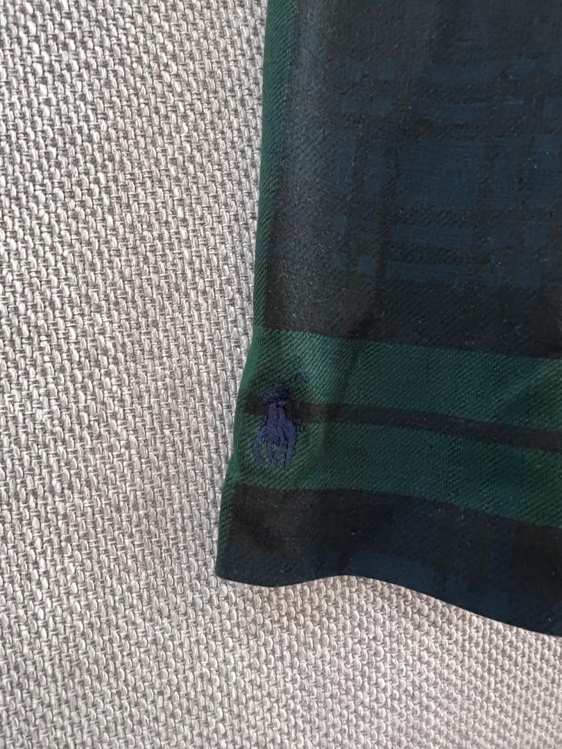 ラルフローレン　緑×黒　ノースリーブ チェック柄 ワンピース　サイズ120cm