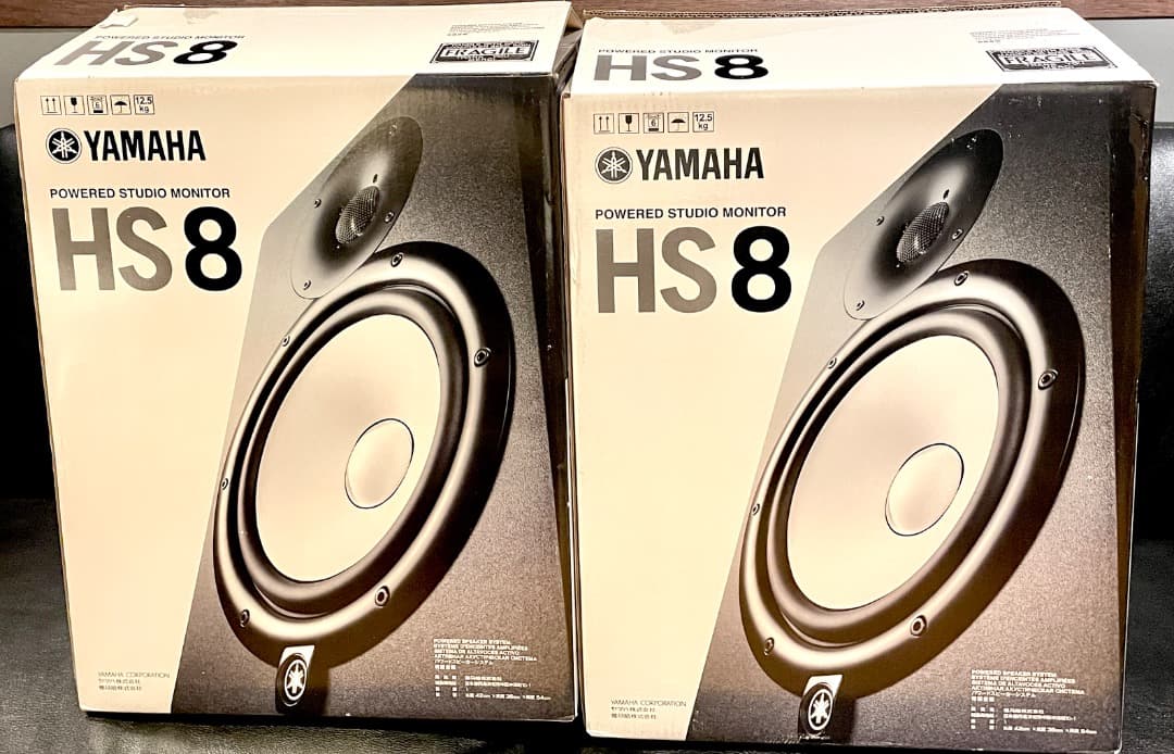 【Hiro】YAMAHA HS8 モニタースピーカー(黒)１台①