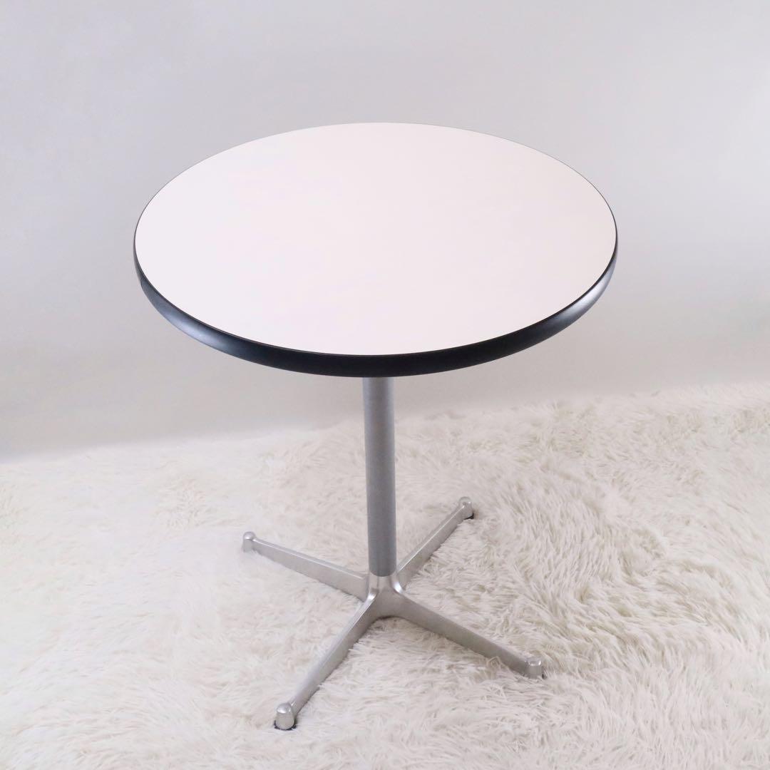 カフェテーブル 円形 丸テーブル ダイニングテーブル 一本脚 シンプル モダン