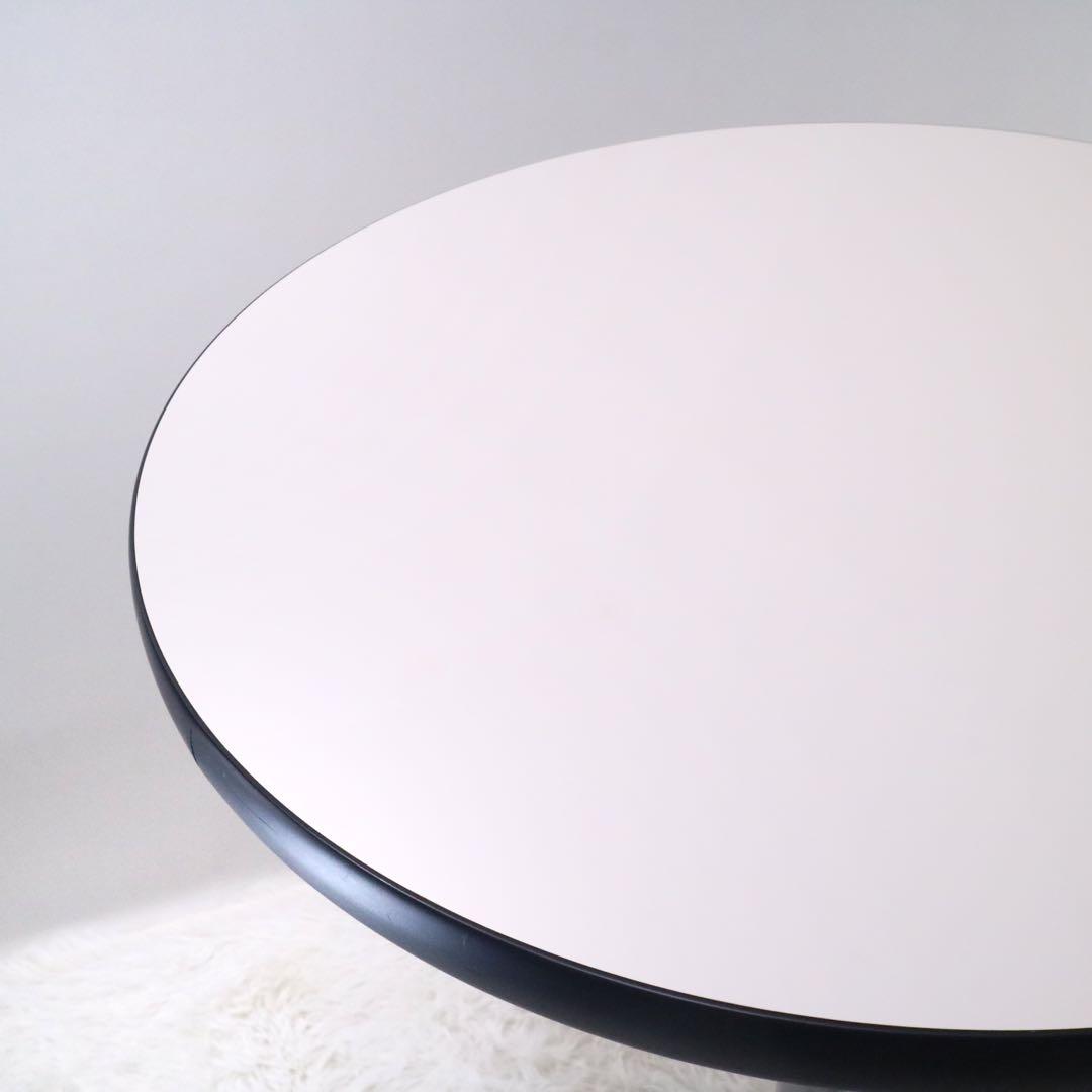 カフェテーブル 円形 丸テーブル ダイニングテーブル 一本脚 シンプル モダン