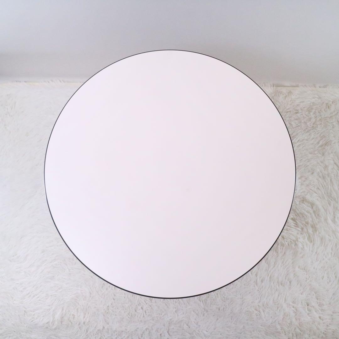 カフェテーブル 円形 丸テーブル ダイニングテーブル 一本脚 シンプル モダン