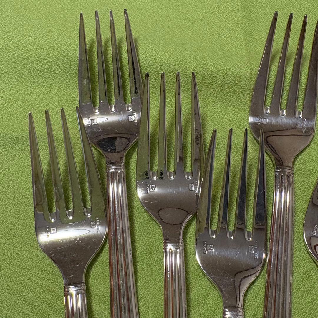 サラダフォーク 6本 christofle クリストフル アリア 中古