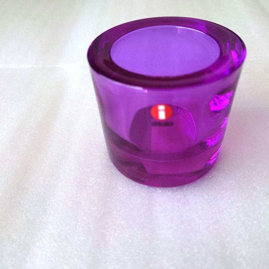 イッタラ × マリメッコ☆キビ キャンドルホルダー☆アメジスト