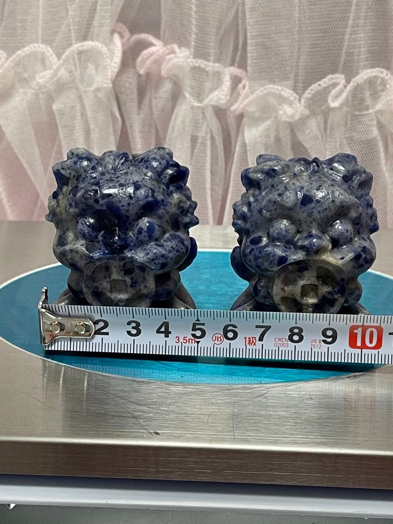 ラピスラズリ 呑金獣　お金食い子 天然石　2点セット