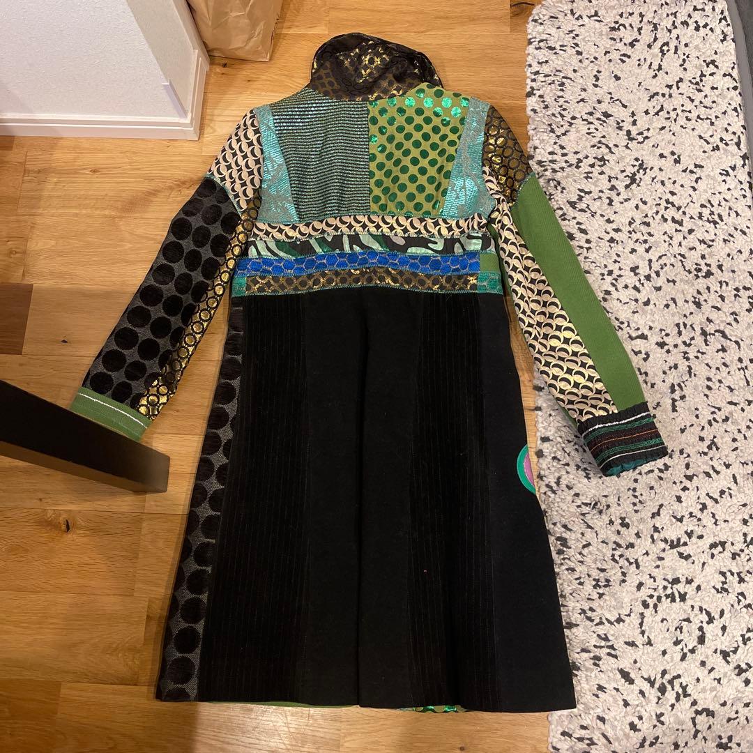 【タイムセール2月2日まで】デシグアル　パッチワークロングコート