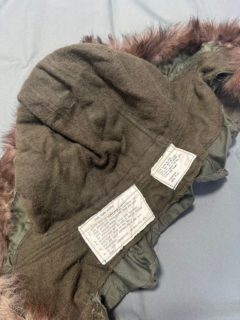 M-51 パーカー用フード　※ワイヤー折れ1箇所