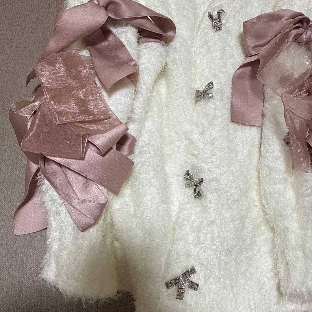 SNIDEL  ハロウィン　ニットカーディガン　リボン