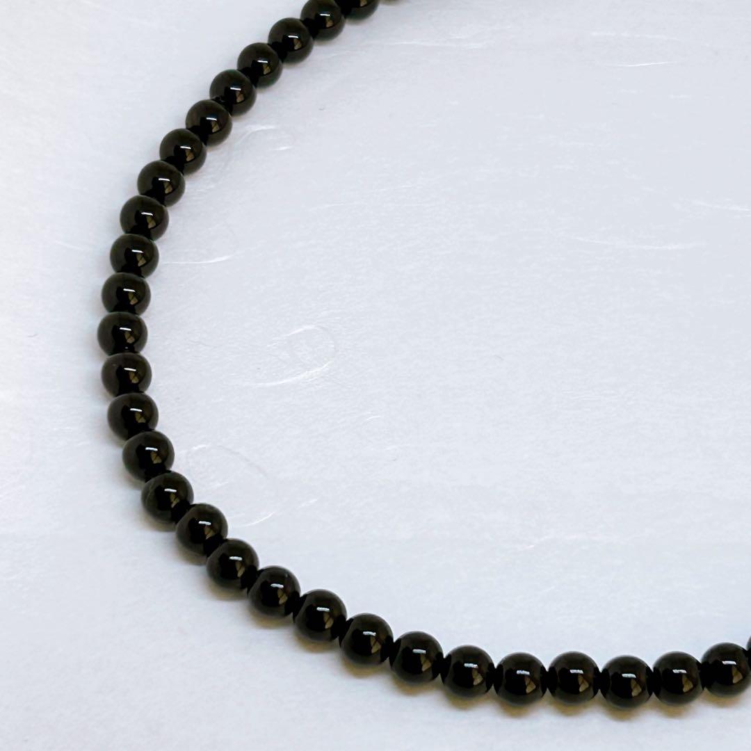 AAAモリオン丸8mmネックレス50cm＋アジャスター5cm 幸運呼ぶ　不安吸収