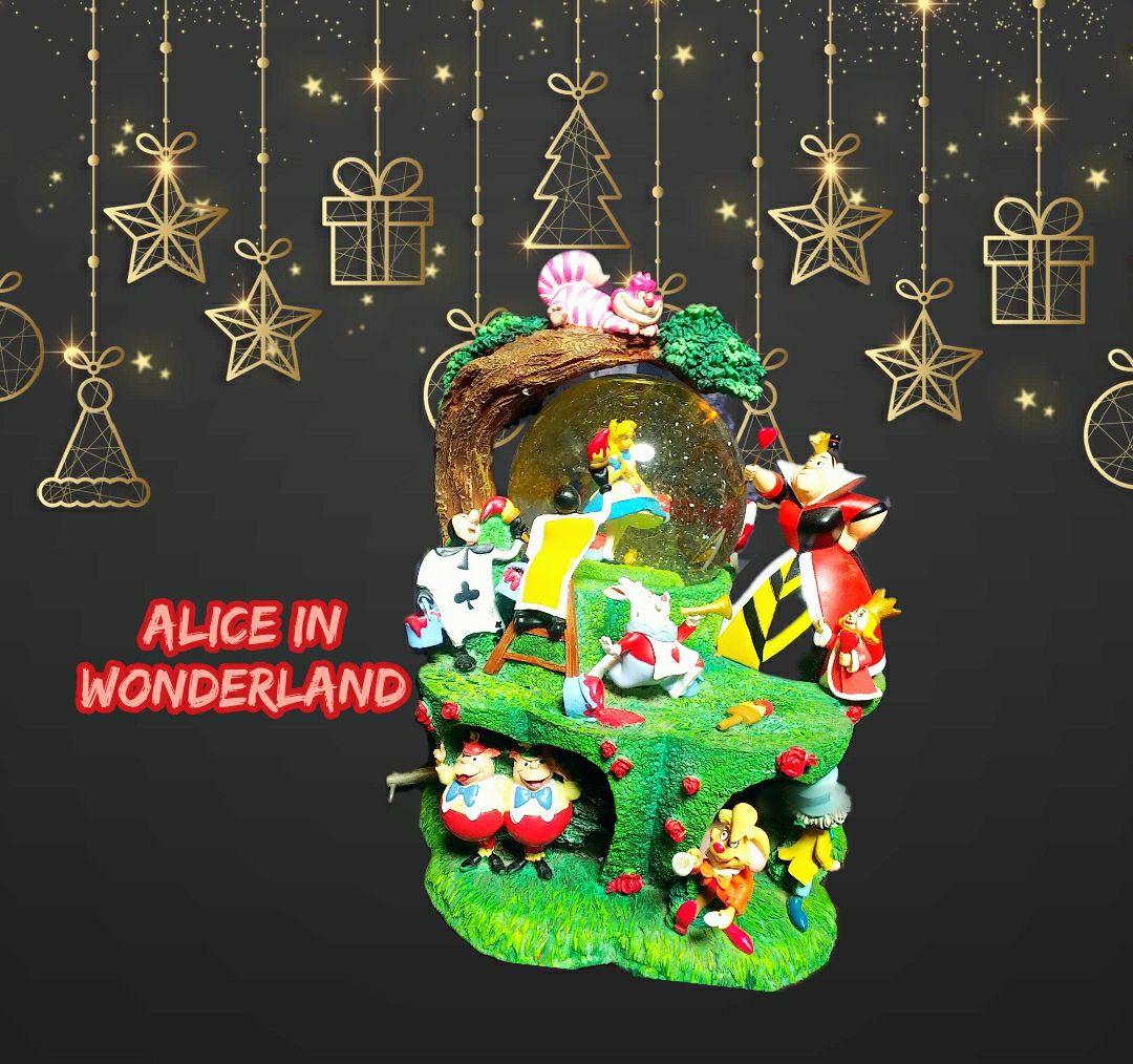 【不思議の国のアリス】激レア スノーグローブ オルゴール