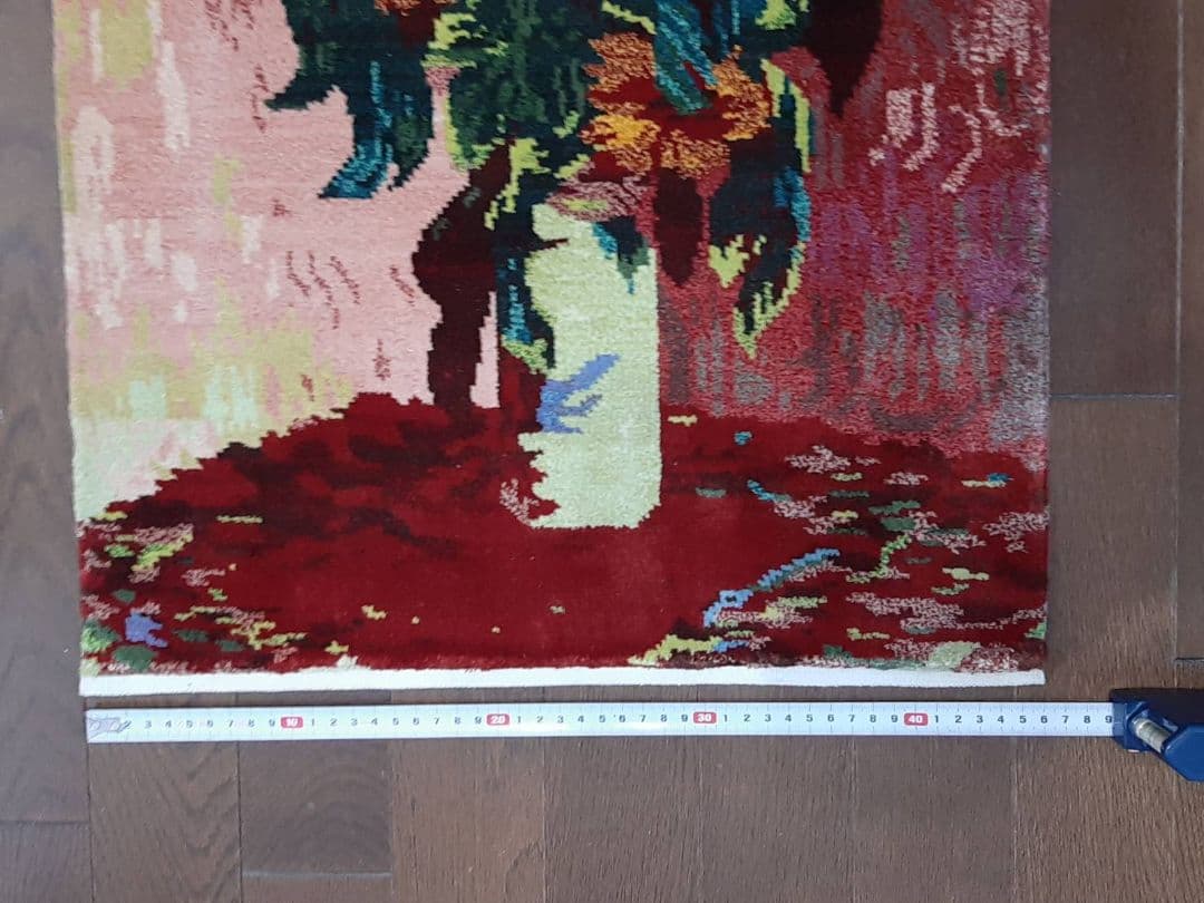 中国手織り段通 シルク120段 タペストリー　絨毯 インテリア