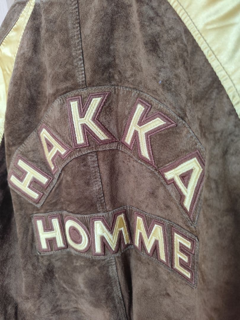 80s ヴィンテージ　HAKKA HOMME ピッグスキン　　スカジャン