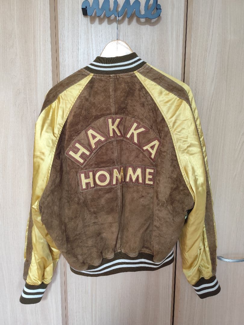 80s ヴィンテージ　HAKKA HOMME ピッグスキン　　スカジャン