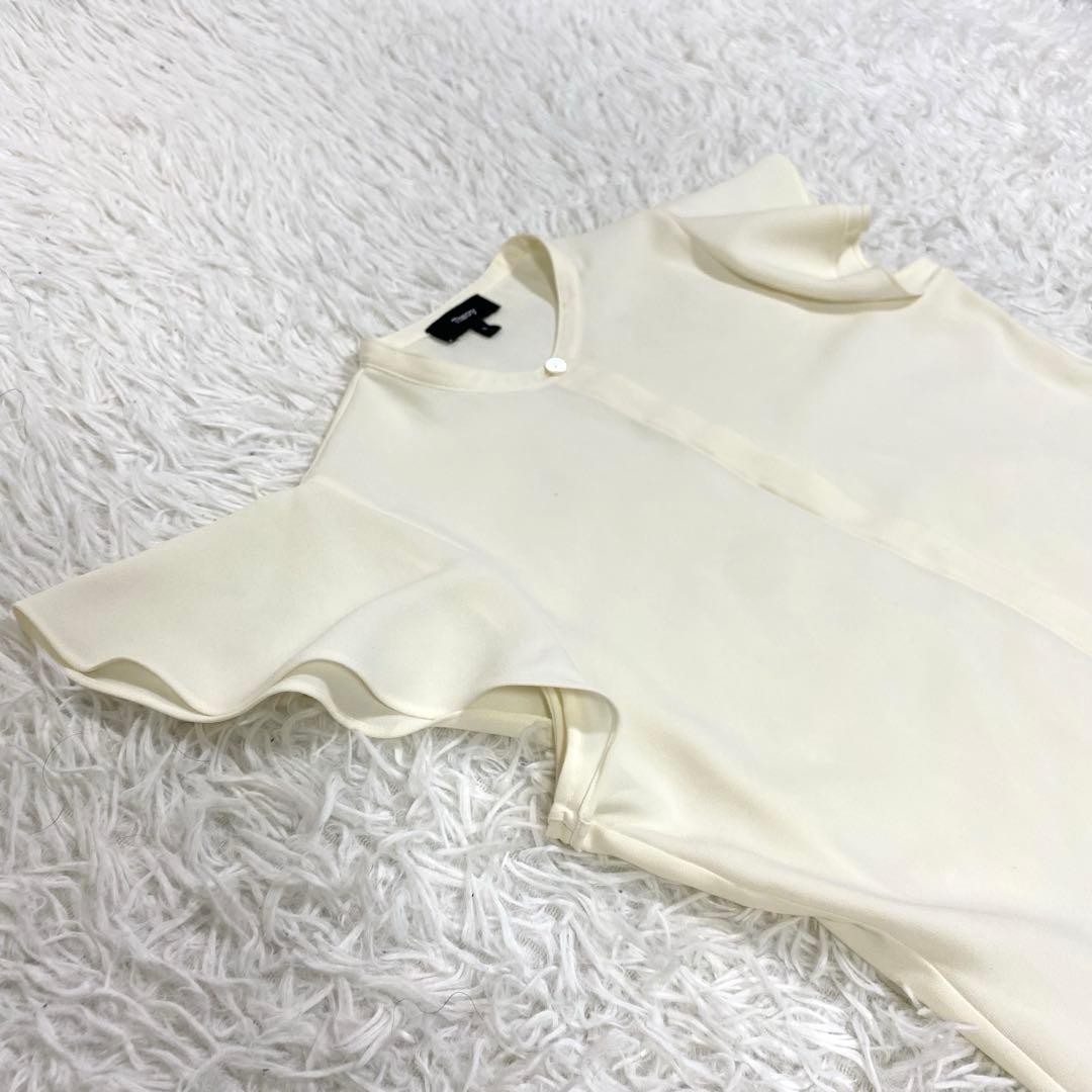 美品✨23SS Theory BD RUFFLE SLEEVE TP ホワイト