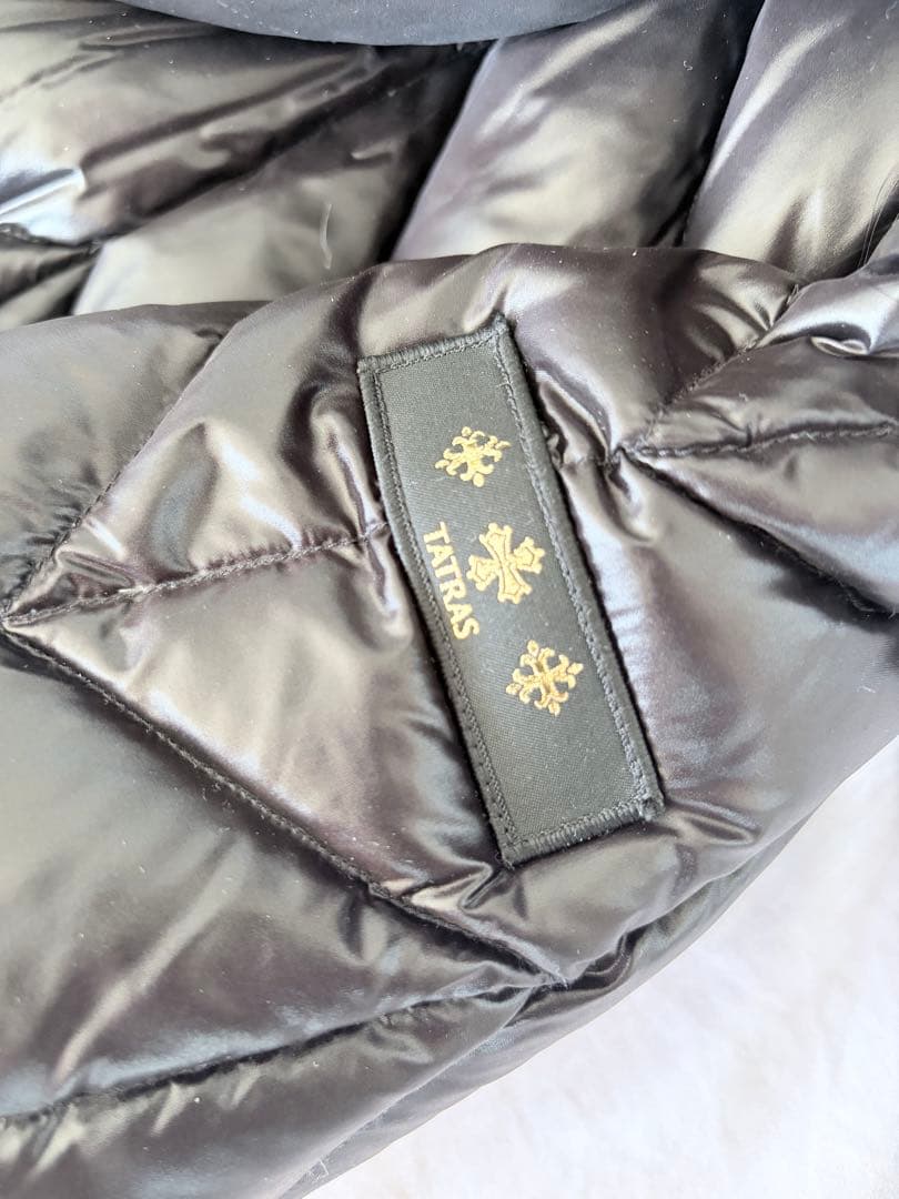 TATRAS 【美品】タトラス ロングダウンコート 03ブラック ベルト付サイズ