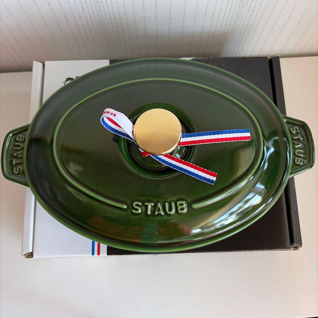 ストウブホットプレート　バジルグリーン　新品未使用