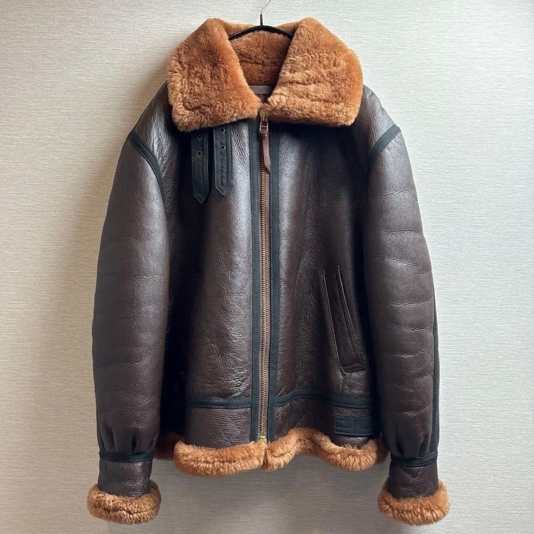 美品 MORGAN B3 SealBrown Flight Jacket 44