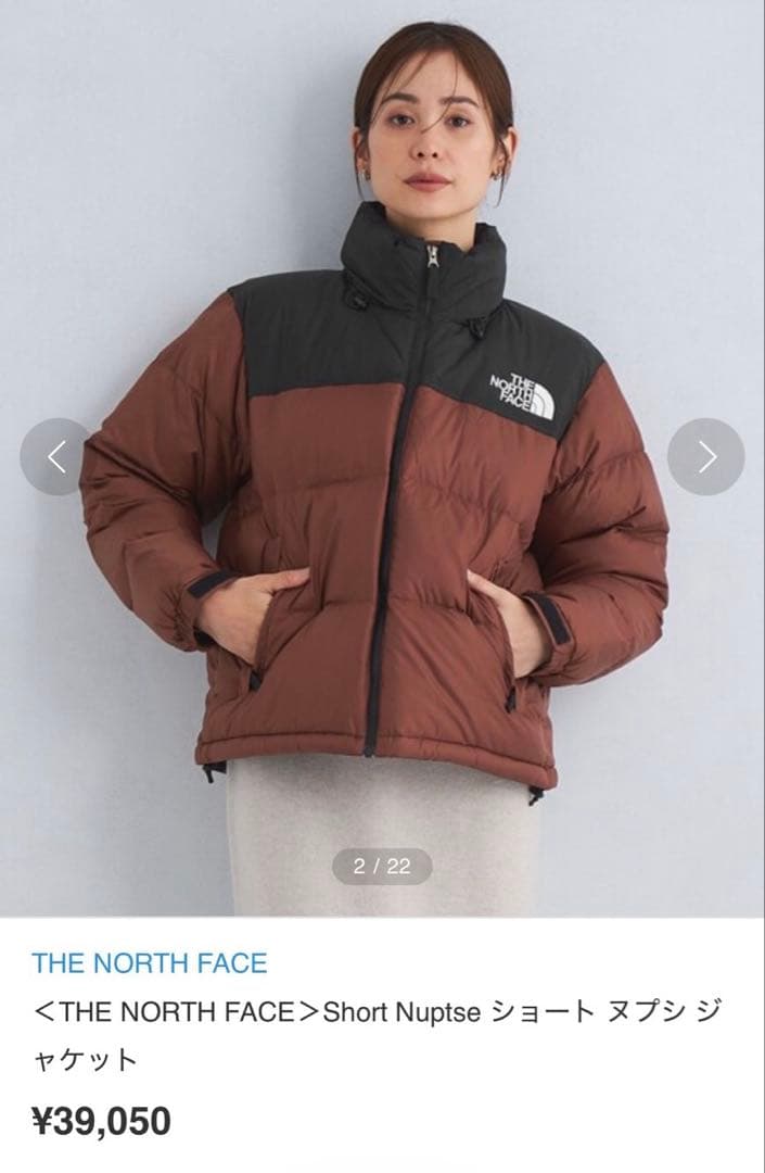 THE NORTH FACE レディースショートヌプシジャケット