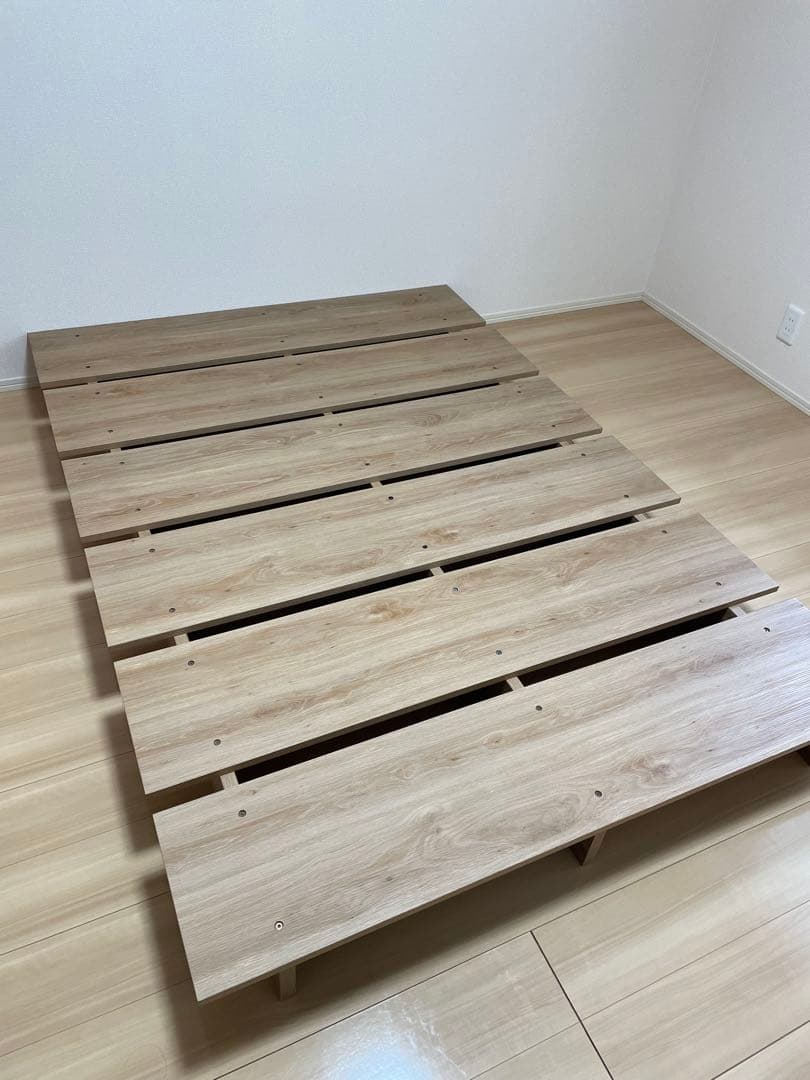 __hartt__ 　LOWYA 木目調ローベッド フレーム