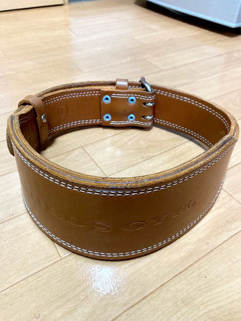 ゴールドジムプロレザーベルトL