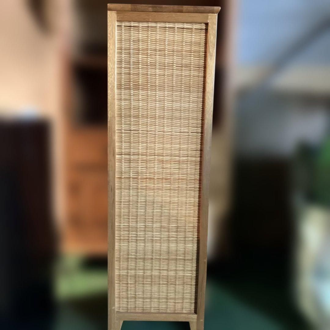 籐家具 ラタン チェスト 5段高さ約120cm