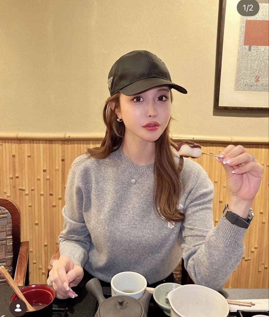 PRADA プラダ　RE-NYLON キャップ　三角ロゴ