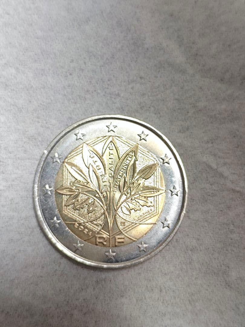 フランス 2ユーロ 硬貨