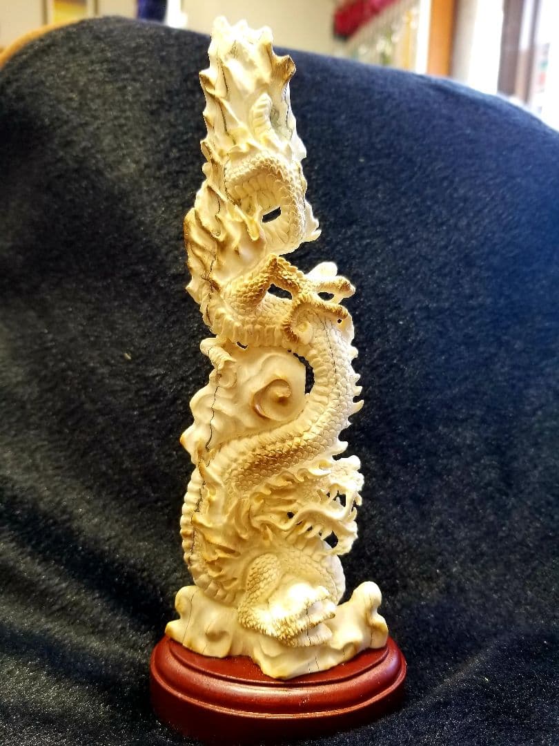 マンモス牙　龍神　20cm