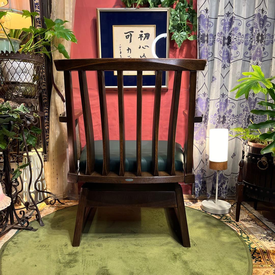 L１　飛騨　IBATA ヴィンテージ ローチェア　和風　チェア　肘付き